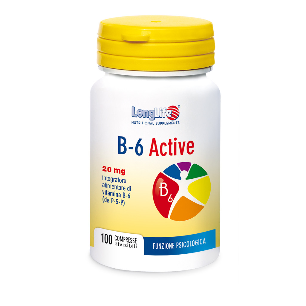 LONGLIFE B-6 ACTIVE 20 mg 100CPR
