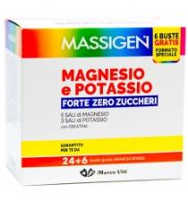MASSIGEN MAGNESIO E POTASSIO FORTE ZERO ZUCCHERI 30 BUSTE